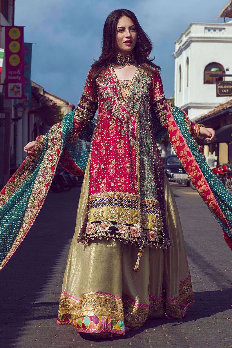 Designer Mehndi Dress for Pakistani Weddings