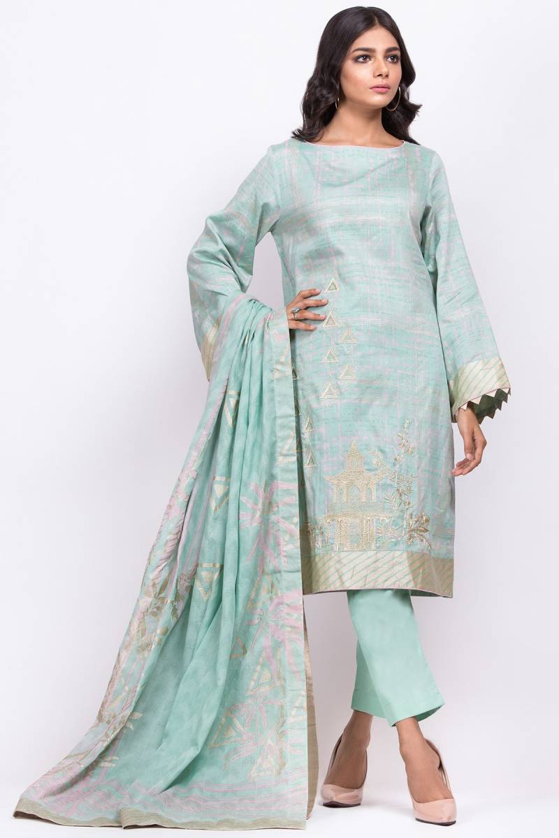 Formal Stitched Suit by Alkaram