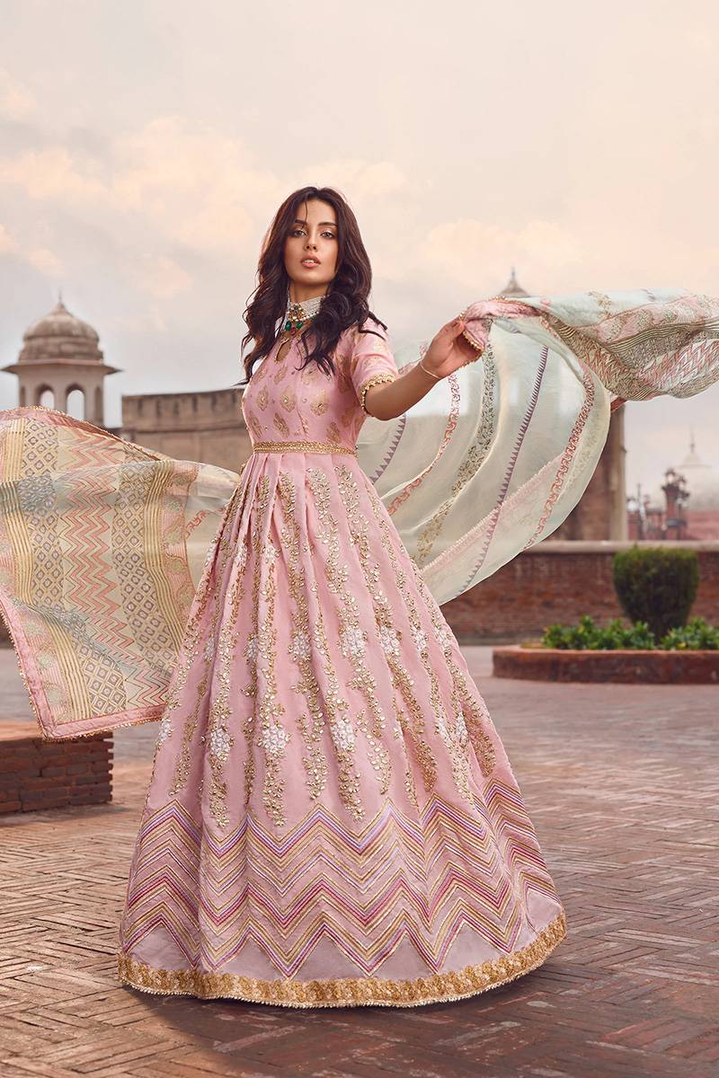 Qalamkar Silk Wedding Lehenga