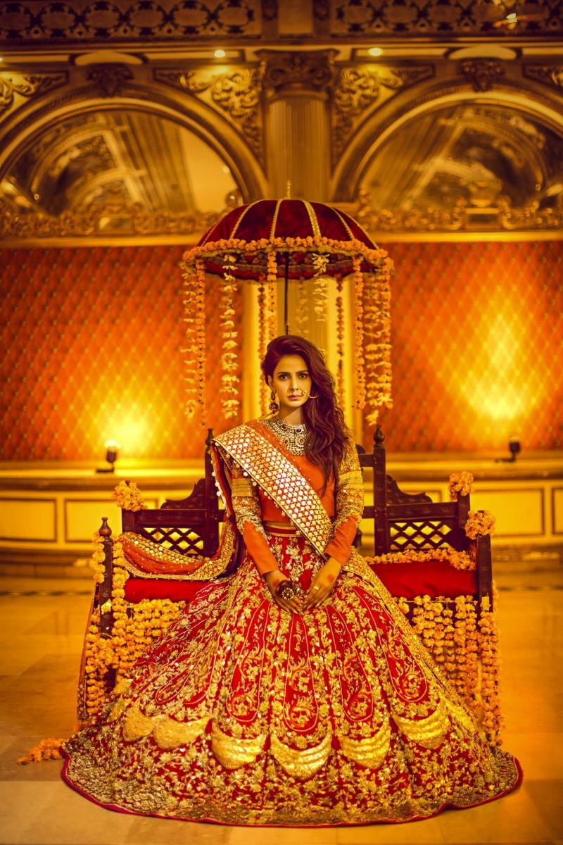Bridal Mehndi Dress Erum Khan Online