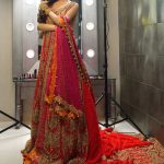 Colorful Pakistani Wedding Dress by Designer Maha Osman