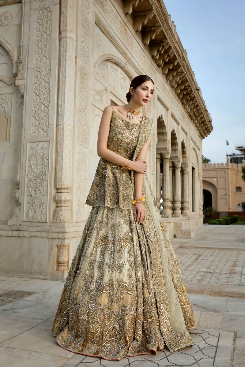 Erum Khan Bridal Collection 2020 Peplum Lehenga