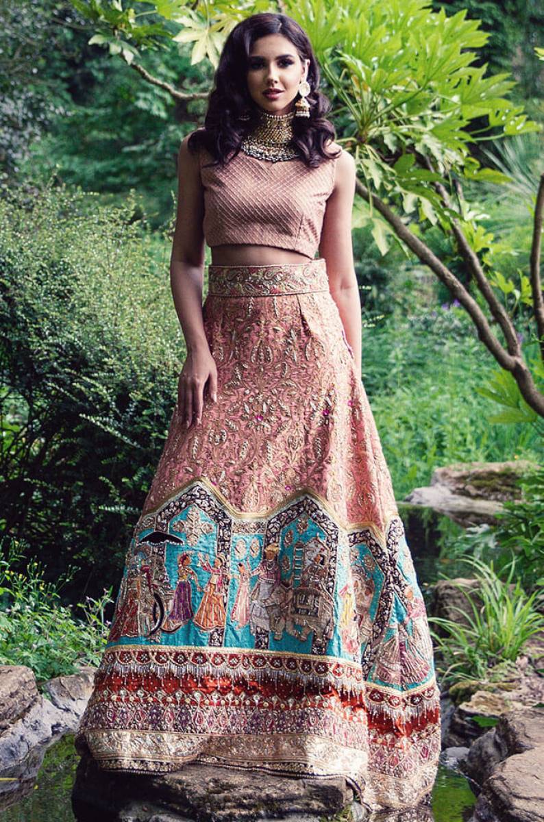 Maha Osman Embroidered Lehenga Choli