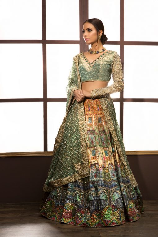 Mughal Art Inspired Bridal Lehanga