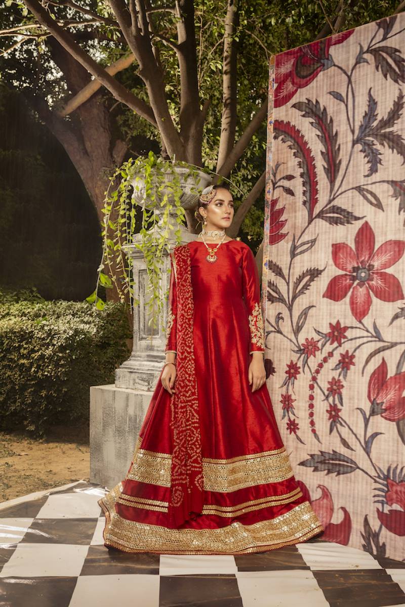 Fancy Pakistani Silk Dress
