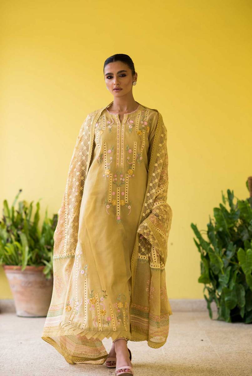 A Line Pakistani Dress by Nadia Farooqui Formals
