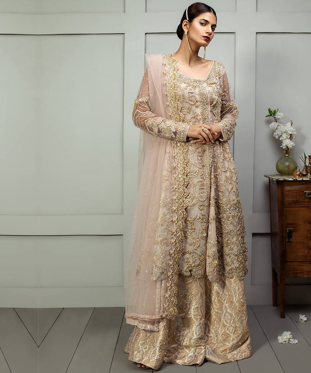 Lavender Wedding Dress for Nikah by Pakistani Designer Murtaza Hussain