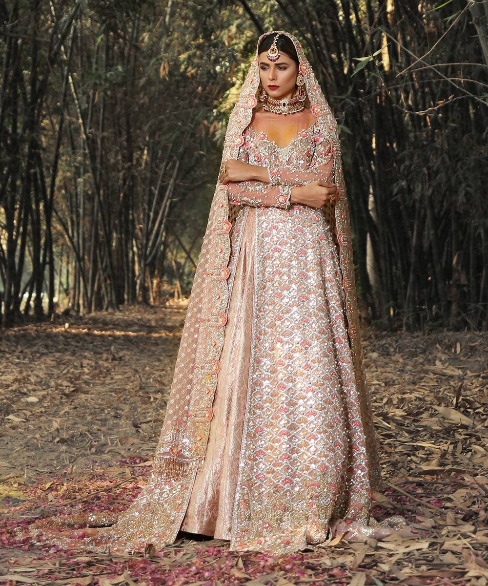 Traditional Pakistani Bridal Dress by Murtaza Hussain